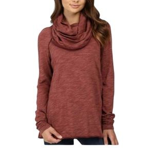 Free People Beach Rusty Red Cowl Neck top